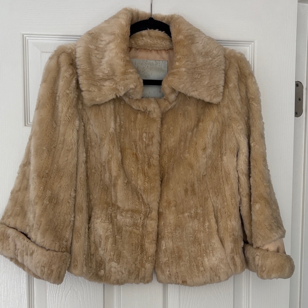 Beth Bowley Cream Teddy Jacket